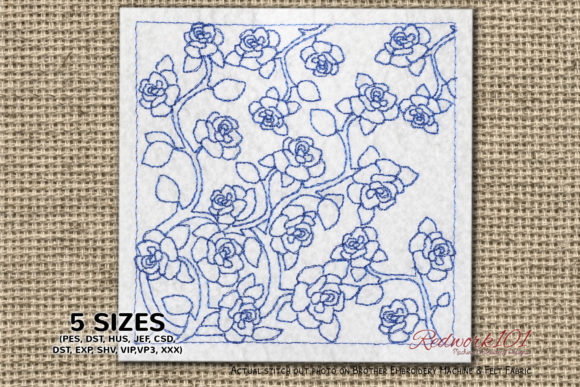 Charming Blue Rose Flower Pattern Review