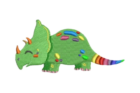 Charming Rainbow Colored Dinosaur for Holiday Gifts