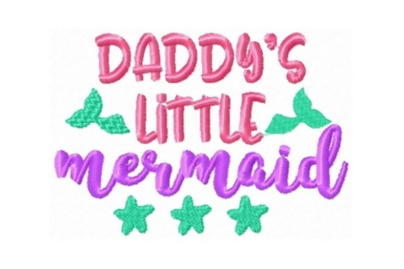 Cute and Joyful Daddys Little Mermaid Design