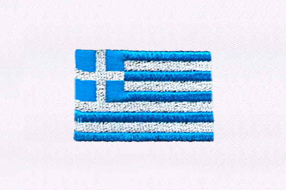 Embroidered Greek Flag: A Versatile Design for Merch