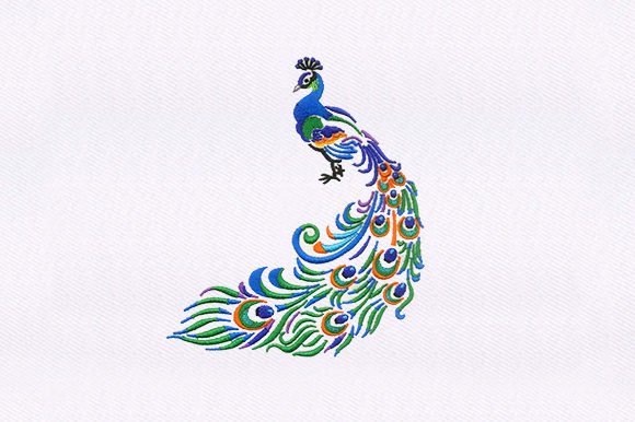 Indian Peacock: A Premium Embroidery Design