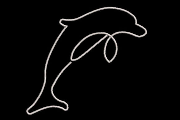 Minimalistic One Line Dolphin: A Simple Yet Stunning Design
