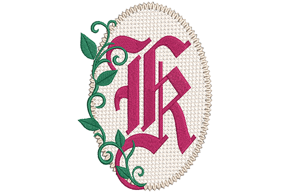 Olde English Monogram Letter K: A Stylish Embroidery Choice
