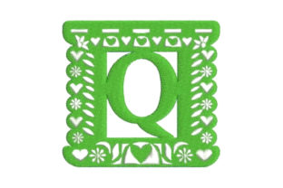 Papel Picado Alphabet Q: A Vibrant Monogram Choice