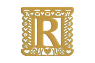 Papel Picado Alphabet R: A Charming Monogram Design