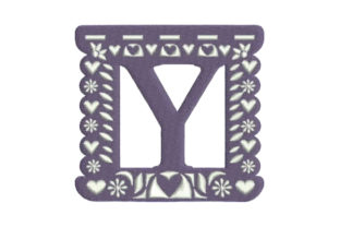 Papel Picado Alphabet Y: A Charming Monogram Design