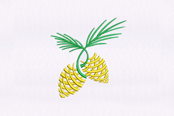 Pineapple Stem Border: A Versatile Embroidery Design
