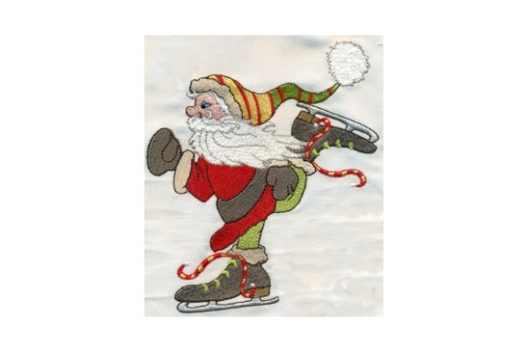 Sassy Figure 8 Santa: A Festive Embroidery Delight
