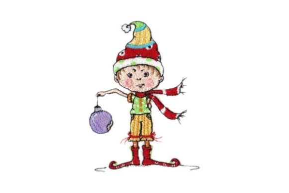Sassy Uh-Oh Elf: A Festive and Fun Embroidery Design