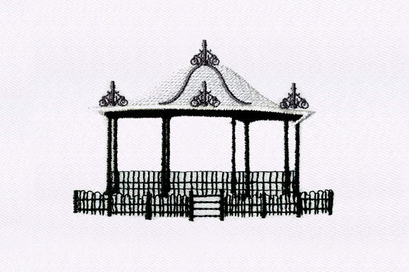 Stunning Gazebo Embroidery for Premium Sweatshirts